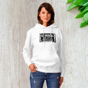 Keine Rauchen nach Stadtverordnung Frauen Hoodie