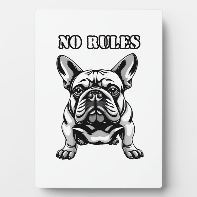 Keine Regeln Fotoplatte (Vorderseite)