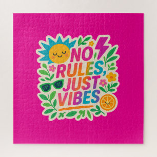 Keine Regeln nur für Vibes - Neon Gradient Kawaii-