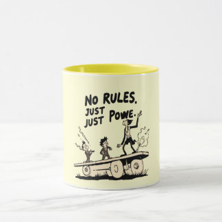 Keine Regeln, nur Macht – Starkes Denkweise Motiva Tasse