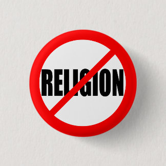 "KEINE RELIGION " BUTTON
