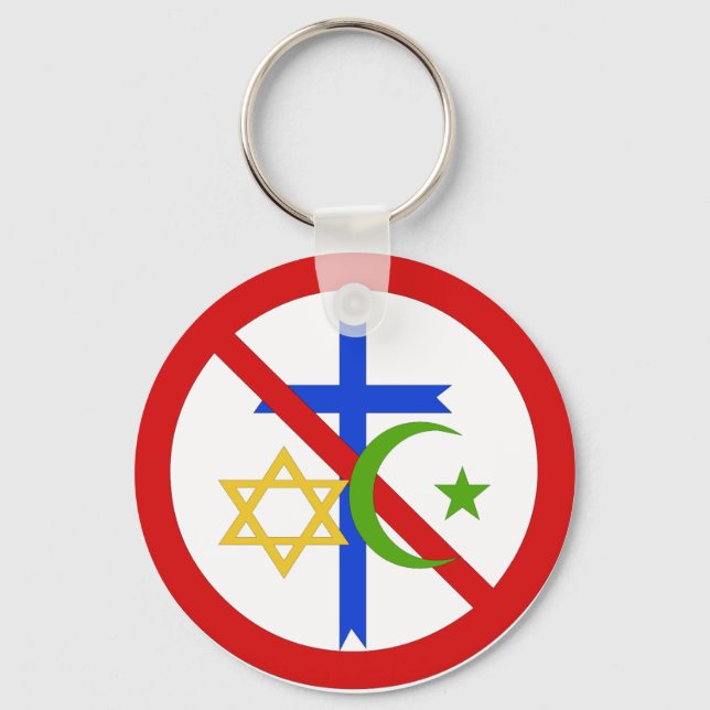 Keine Religion Schlüsselanhänger (Vorderseite)