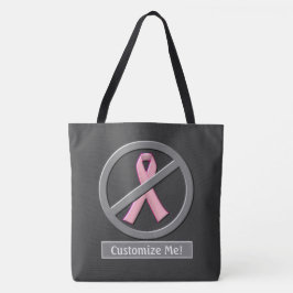 Keine rosa Ribbons mehr! Poster Tasche