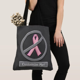 Keine rosa Ribbons mehr! Poster Tasche
