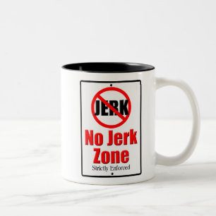 Keine Ruck-Zone Zweifarbige Tasse