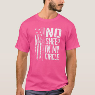 Keine Schafe in meinem Circle Usa Flag Pro Gun 2. T-Shirt