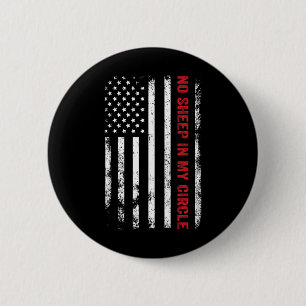 Keine Schafe in meinem Kreis Republikanischer Amer Button