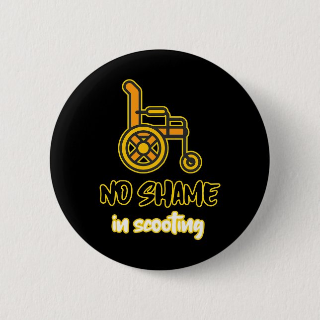 keine Schande, Menschen mit Behinderung zu bejamme Button (Vorderseite)
