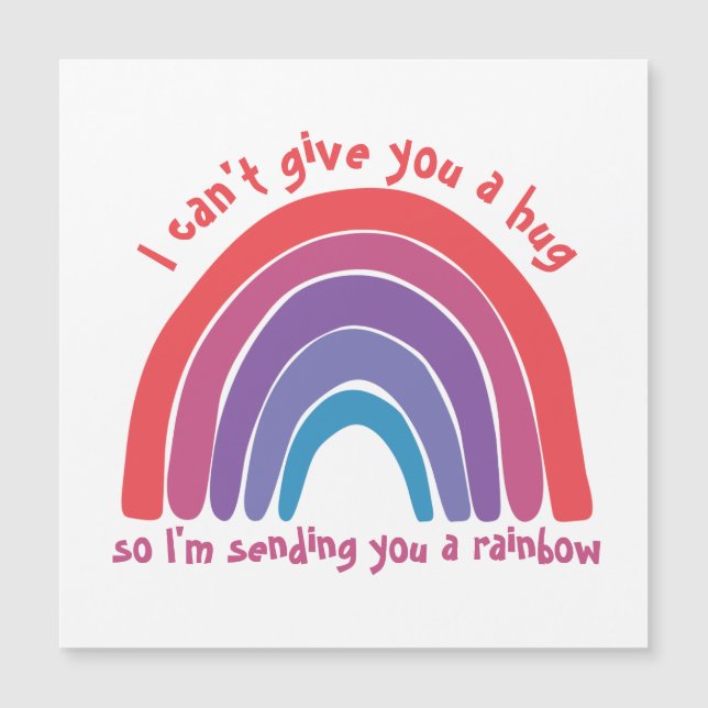 Keine Schläger, die dir einen Regenbogen schicken, Magnetkarte (Vorderseite)