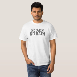 Keine Schmerz kein motivierend Slogant-stück des T-Shirt