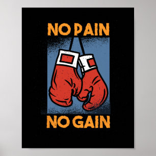 Keine Schmerzen, kein Gewinn Kraftsportler Pre-Wor Poster