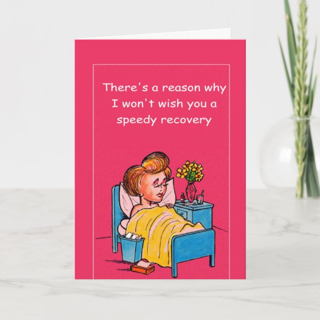 keine schnelle Erholung Karte (Vorderseite)