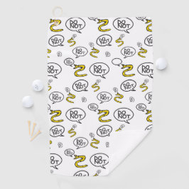Keine Schritte auf snek memes Gadsden parody SnekR Golfhandtuch