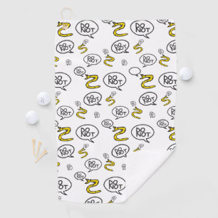 Keine Schritte auf snek memes Gadsden parody SnekR Golfhandtuch