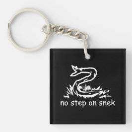 Keine Schritte auf snek memes Gadsden parody SnekR Schlüsselanhänger