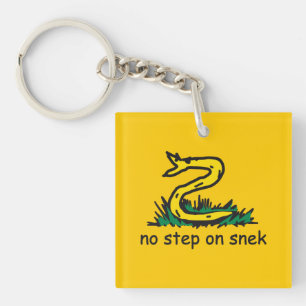 Keine Schritte auf snek memes Gadsden parody SnekR Schlüsselanhänger
