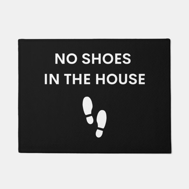 Keine Schuhe im Haus, Hausordnung, Türmatte (Vorderseite)