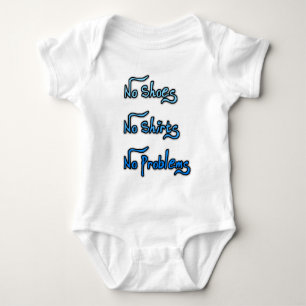 Keine Schuhe oder Shirt, keine Probleme Baby Strampler