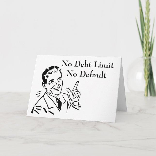 Keine Schulden, kein Standard Karte (Vorderseite)