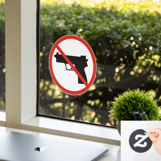 Keine Schusswaffen innerhalb des Geschäfts oder Un Fensteraufkleber (Büro)