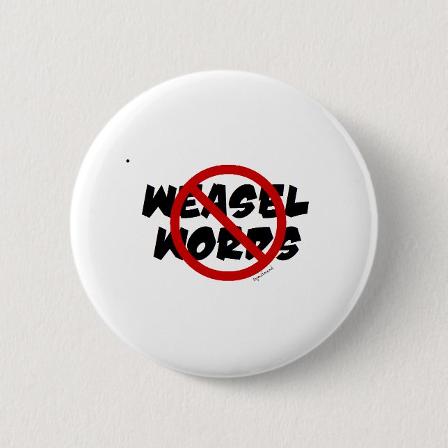 Keine schwachen Worte Button (Vorderseite)