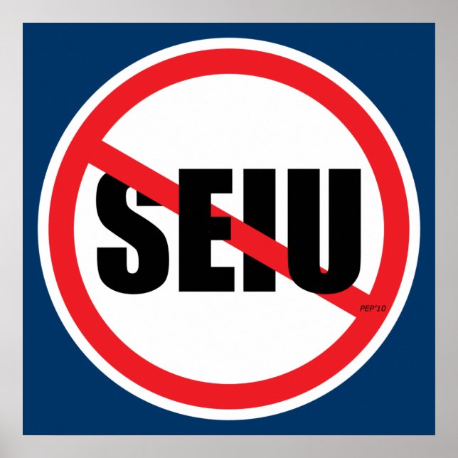 Keine SEIU Poster (Vorne)