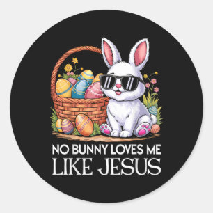 Keine sonnigen Lieben wie Jesus Religiöser Osterta Runder Aufkleber