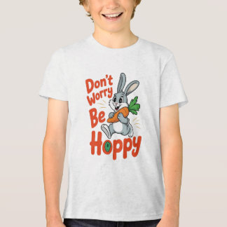 Keine Sorge, hoppiges lustiges Kaninchen Tri-Blend Shirt