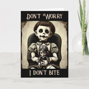 Keine Sorge, ich beiße nicht ... sehr   Halloween Karte