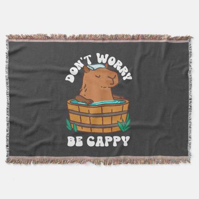 Keine Sorge, sei Cappy  Decke (Vorderseite)