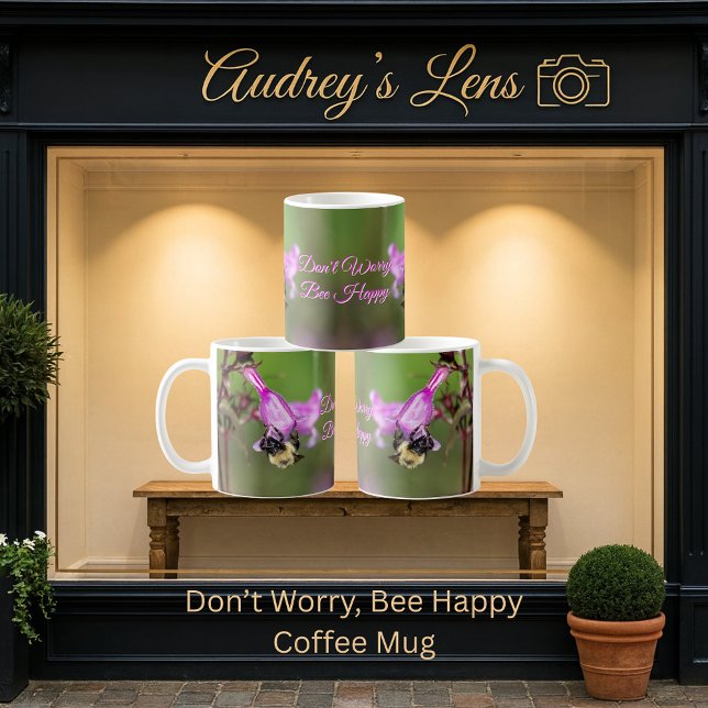 Keine Sorge, sei glücklich Kaffeetasse (Von Creator hochgeladen)