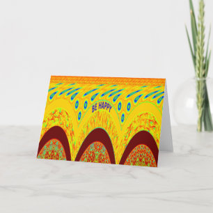 Keine Sorge, Sei Glücklich Kunst Druck Design Karte