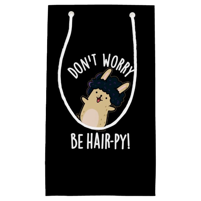 Keine Sorge, seien Sie Haarfisch-Funny Fair Pun Da Kleine Geschenktüte (Vorderseite)