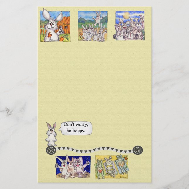 Keine Sorge, seien Sie hoppy Stationary Briefpapier (Vorderseite)