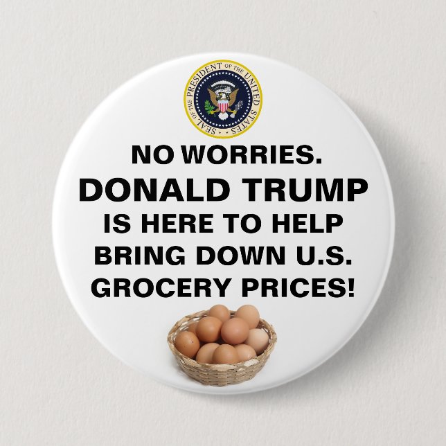 Keine Sorgen™-Taste Button (Vorderseite)