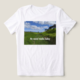 Keine sozialen Medien heute Tri-Blend Shirt