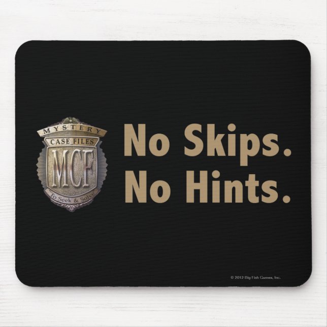 Keine Sprünge. Keine Andeutungen. Gold Mousepad (Vorne)