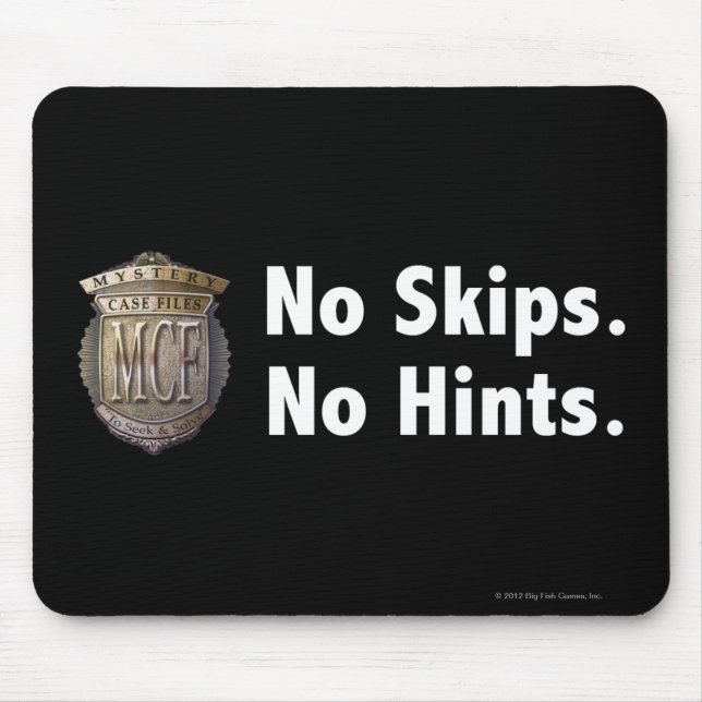 Keine Sprünge. Keine Andeutungen. Weiß Mousepad (Vorne)