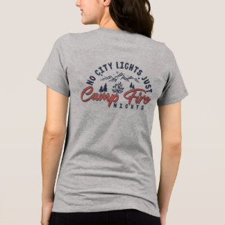 Keine Stadtbeleuchtung, nur Campfeuerabende Tri-Blend Shirt