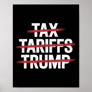Keine Steuern Keine Zölle Kein Trump Anti-Trump-Pr Poster