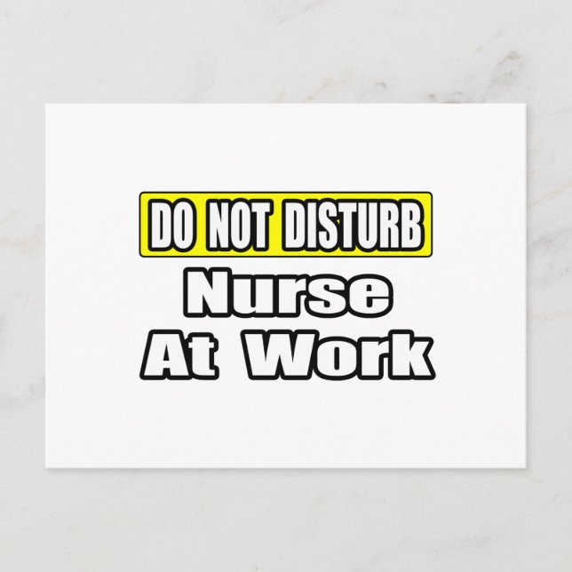 Keine Störung...Krankenversicherung am Arbeitsplat Postkarte (Vorderseite)