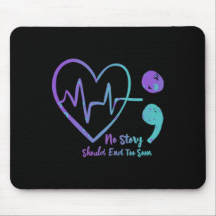 Keine Story sollte zu schnell Semicolon Suicide Aw Mousepad
