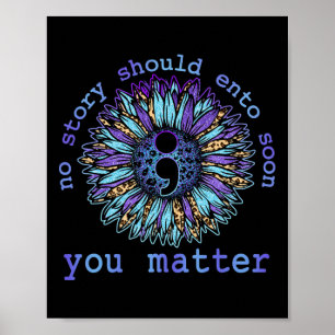 Keine Story sollte zu schnell Sonnenblumen Suizid  Poster