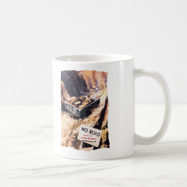 Keine Straße außer Geländewagen-Tasse Kaffeetasse (Rechts)