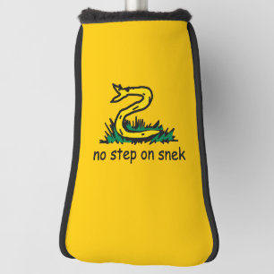 Keine Stufe auf Snek-Meme Gadsden-Parodie SnekRigh Golf Headcover
