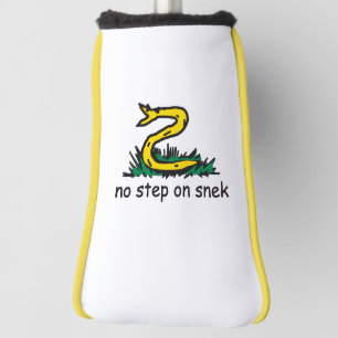 Keine Stufe auf Snek-Meme Gadsden-Parodie SnekRigh Golf Headcover