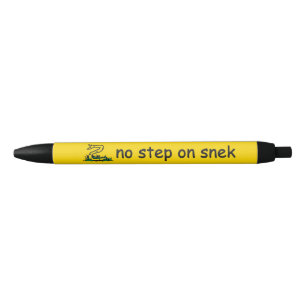 Keine Stufe auf Snek-Meme Gadsden SnekRight gelb Kugelschreiber