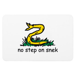 Keine Stufe auf Snek-Memes Gadsden-Parodie SnekRig Magnet