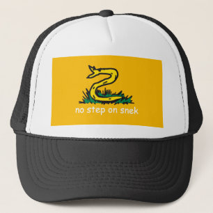Keine Stufe für Snek-Memes Gadsden-Slange Rechts g Truckerkappe