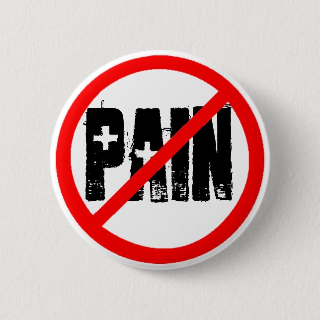 Keine Symbolkopie, Schmerz Button (Vorderseite)